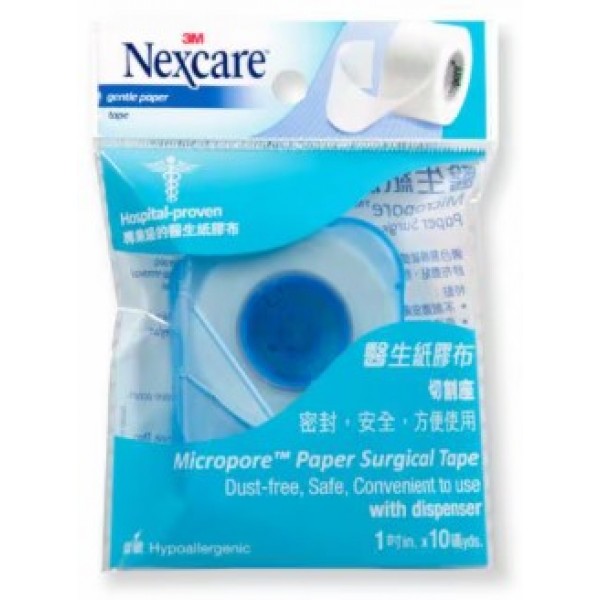 3M Nexcare 醫生紙膠布 (1") 連切割座